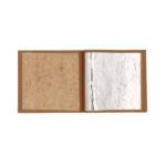 Carnet feuilles ARGENT