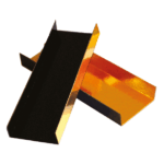 Fond plié Or/Noir 13cm