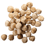 Noisettes entières blanchies