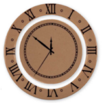 Ensemble d’horloges en chocolat blanc caramélisé