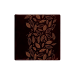 Embout Carré cabosse en chocolat noir