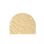 Embout Arrondi drapé en relief en chocolat blanc