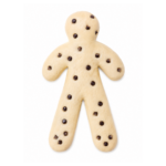 Man-Shaped Brioche Dough Piece with Chocolate Chips 78 g